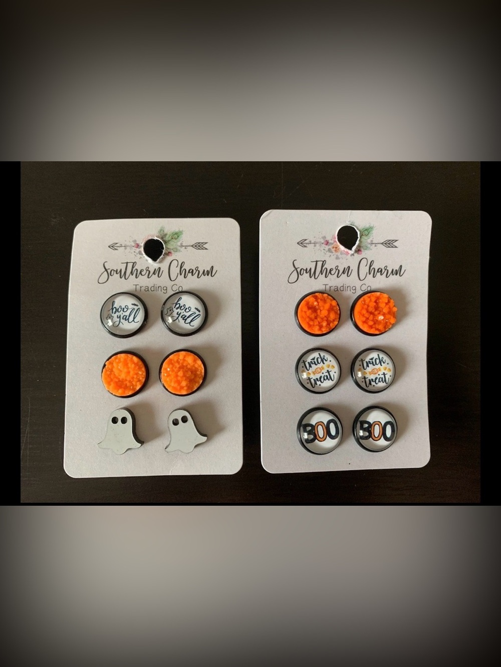 Southern Charm Trading Co Halloween Earrings- 2 Sets